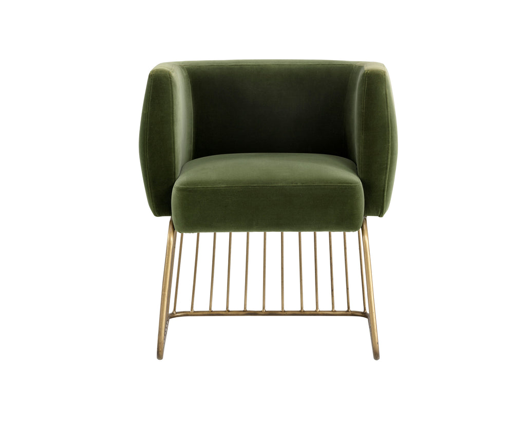Gala Dining Armchair - Forest Green