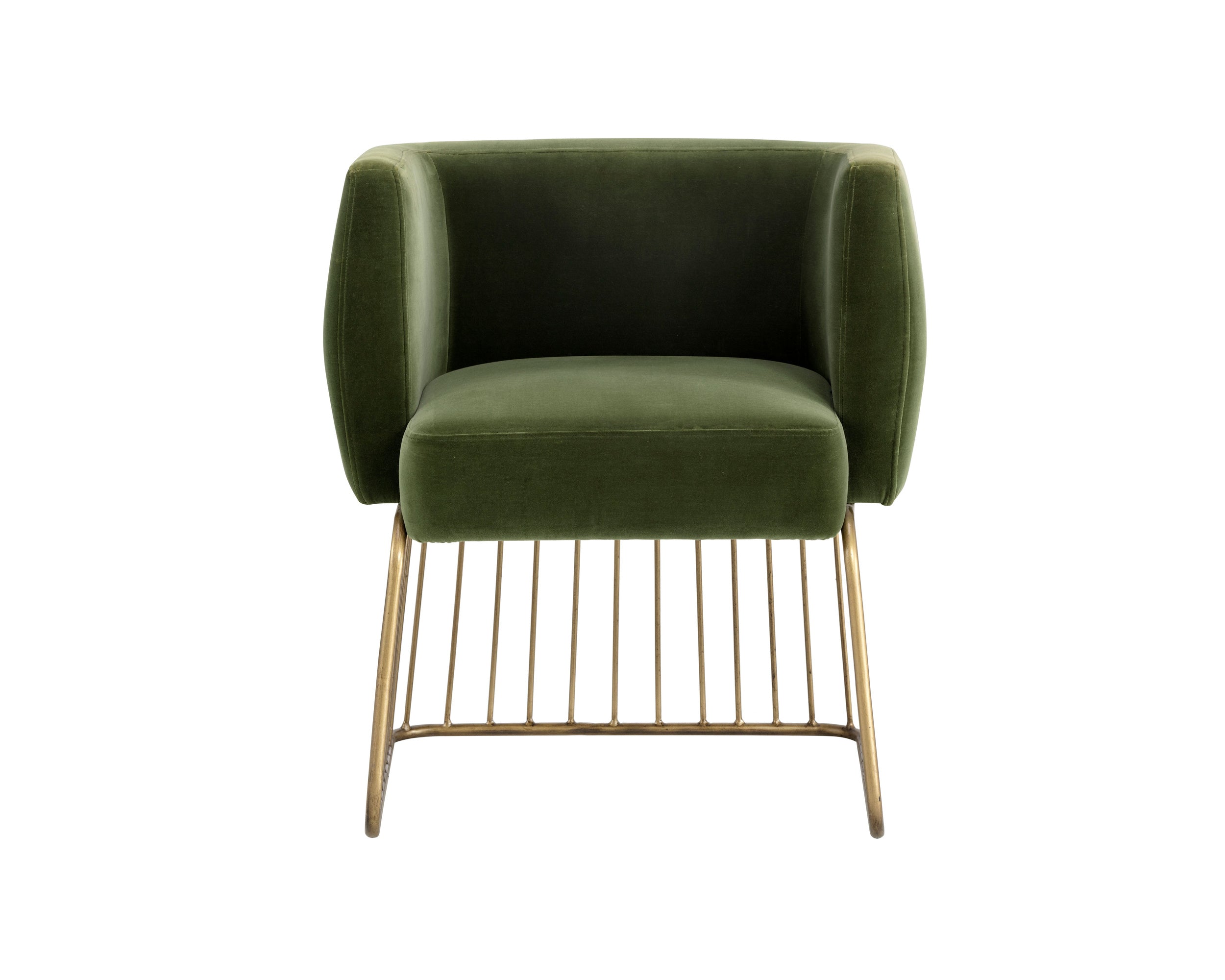 Gala Dining Armchair - Forest Green