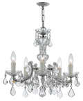 Maria Theresa 20'' Hand Cut Crystal Polished Chrome Chandelier