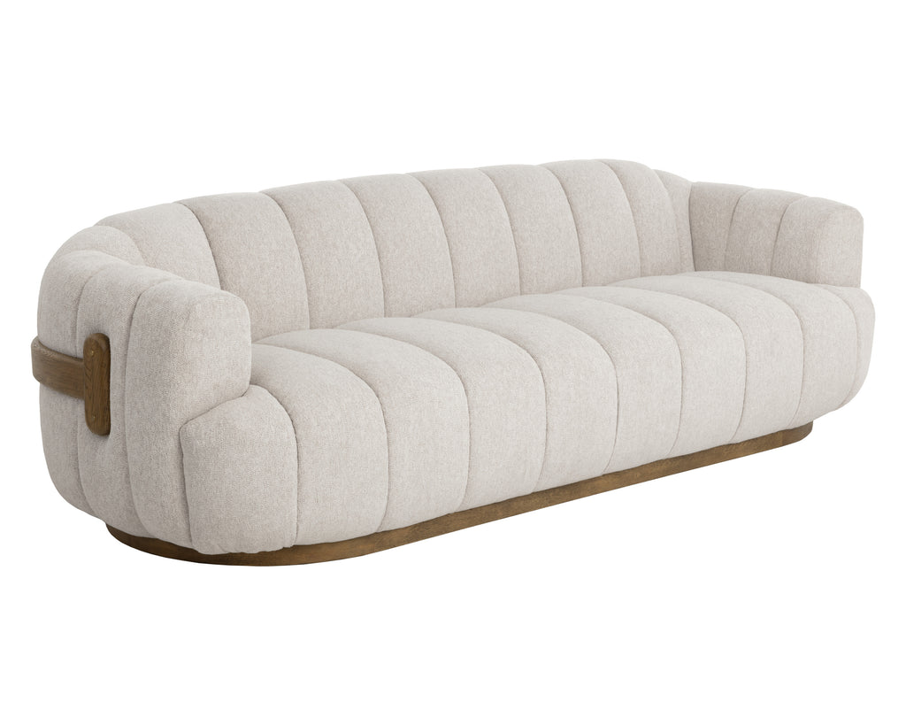 Tadeo Sofa - Warm Brown - Dove Cream