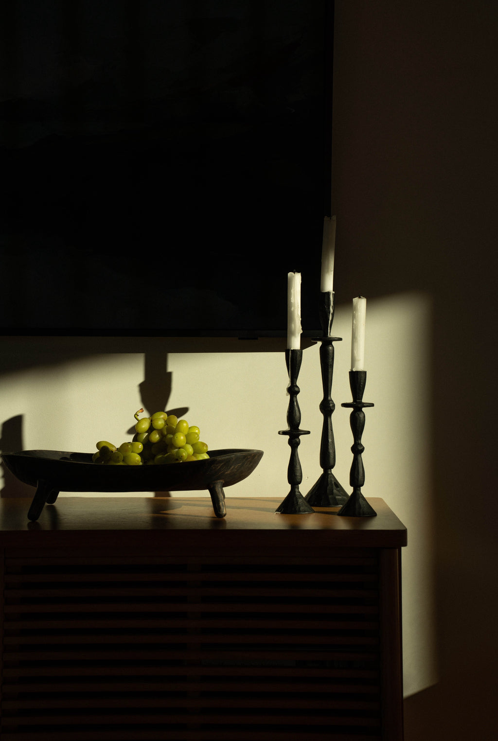 Imani Candle Holder L, Black