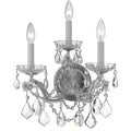 Maria Theresa 11'' Hand Cut Crystal Polished Chrome Sconce