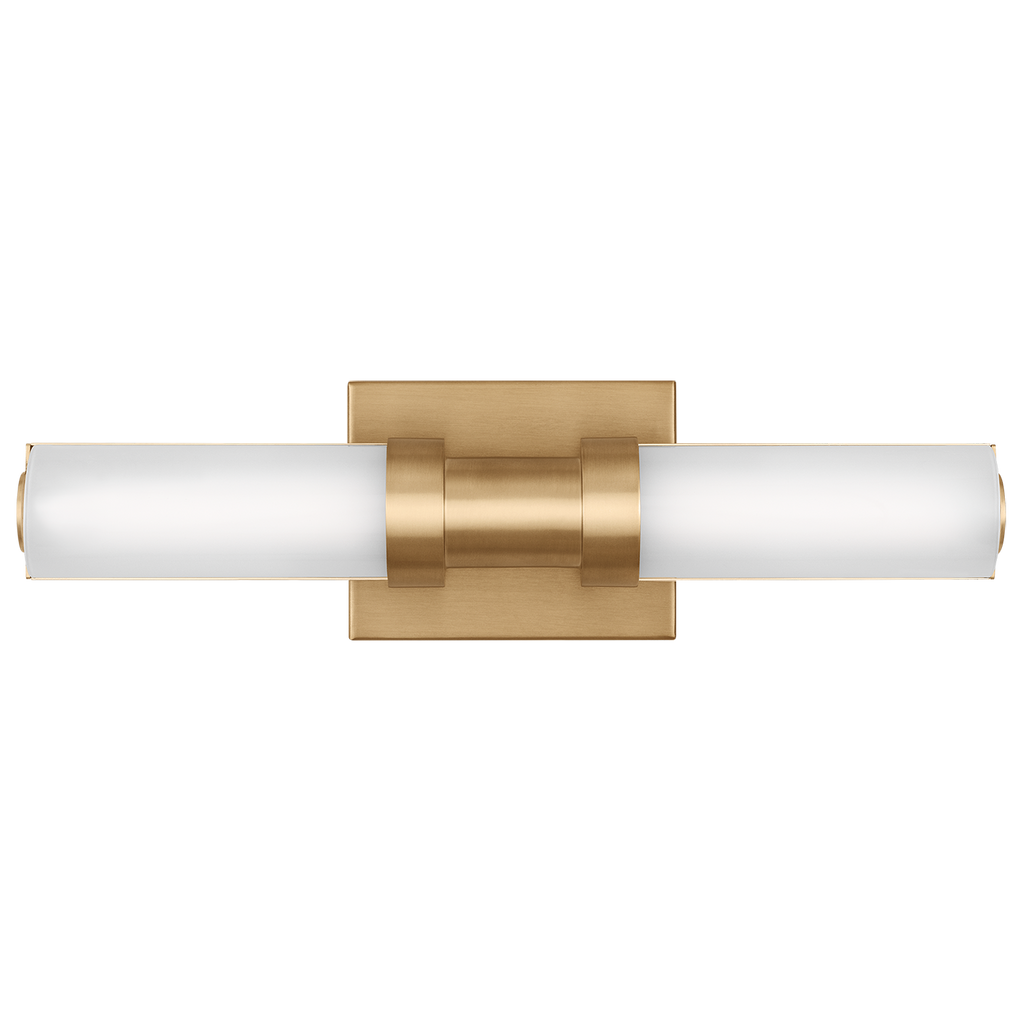 Kiel Small LED Wall / Bath Satin Brass Bulbs Inc