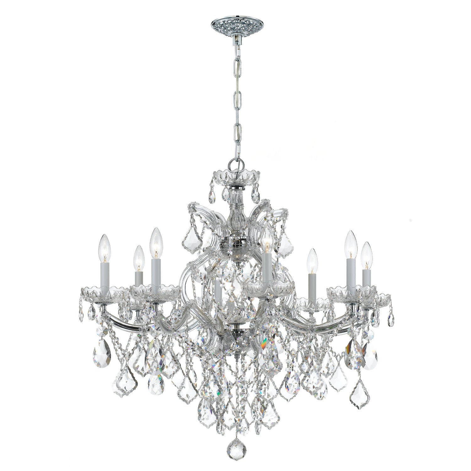 Maria Theresa 28'' Swarovski Strass Crystal Polished Chrome Chandelier