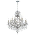 Maria Theresa 28'' Italian Crystal Polished Chrome Chandelier