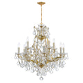 Maria Theresa 28'' Italian Crystal Gold Chandelier