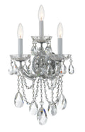 Maria Theresa 11'' Swarovski Spectra Crystal Polished Chrome Sconce