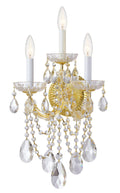 Maria Theresa 11'' Swarovski Spectra Crystal Gold Sconce