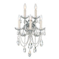 Maria Theresa 13.5'' Hand Cut Crystal Polished Chrome Sconce