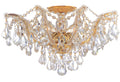 Maria Theresa 19'' Swarovski Strass Crystal Gold Semi Flush Mount
