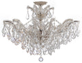 Maria Theresa 29'' Swarovski Strass Crystal Polished Chrome Semi Flush Mount