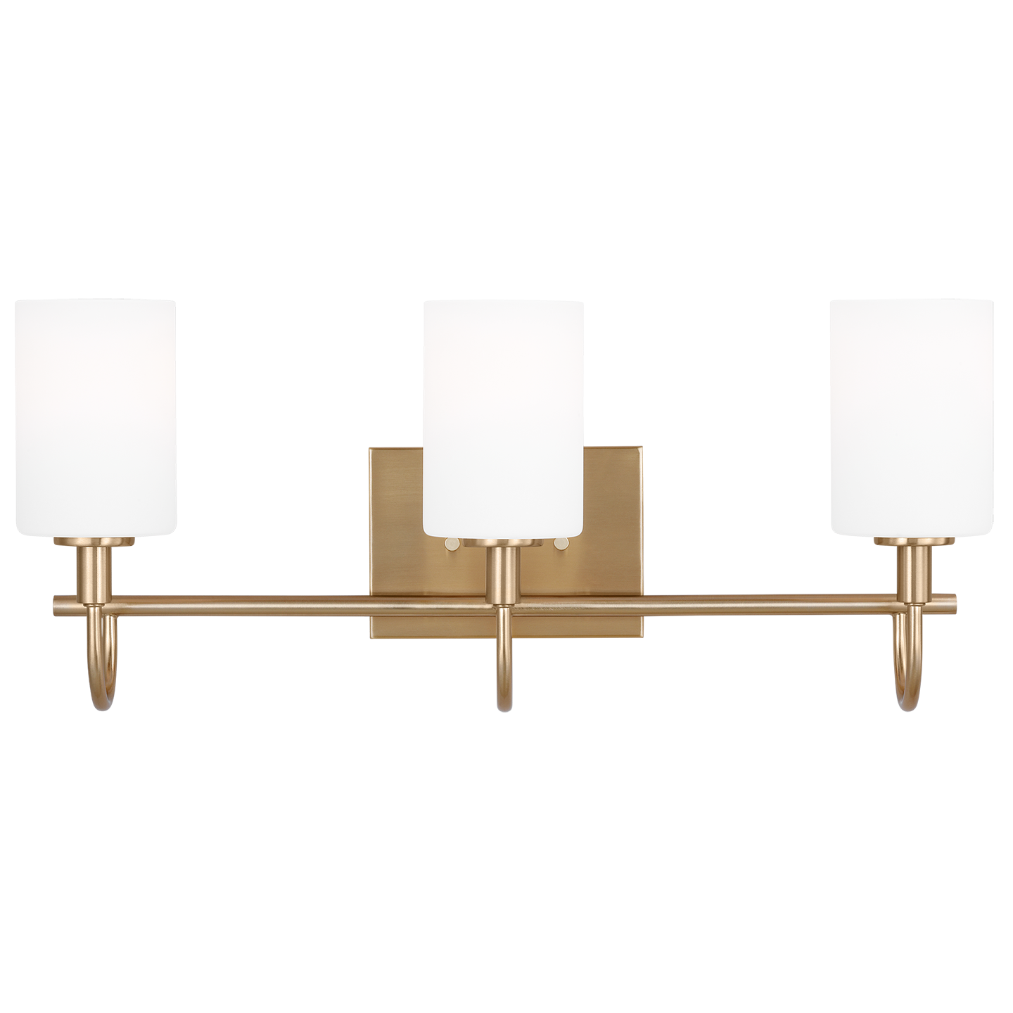 Oak Moore Three Light Wall / Bath Satin Brass