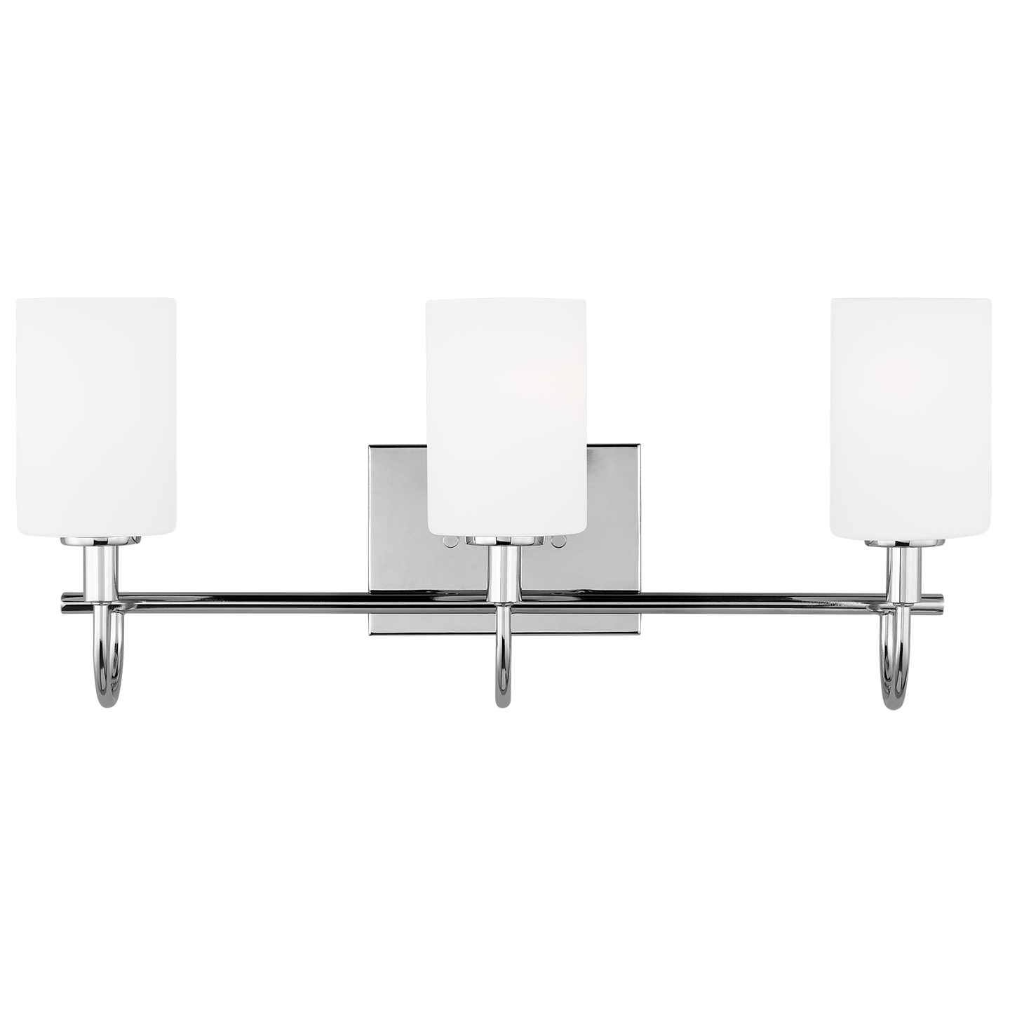 Oak Moore Three Light Wall / Bath Chrome Bulbs Inc