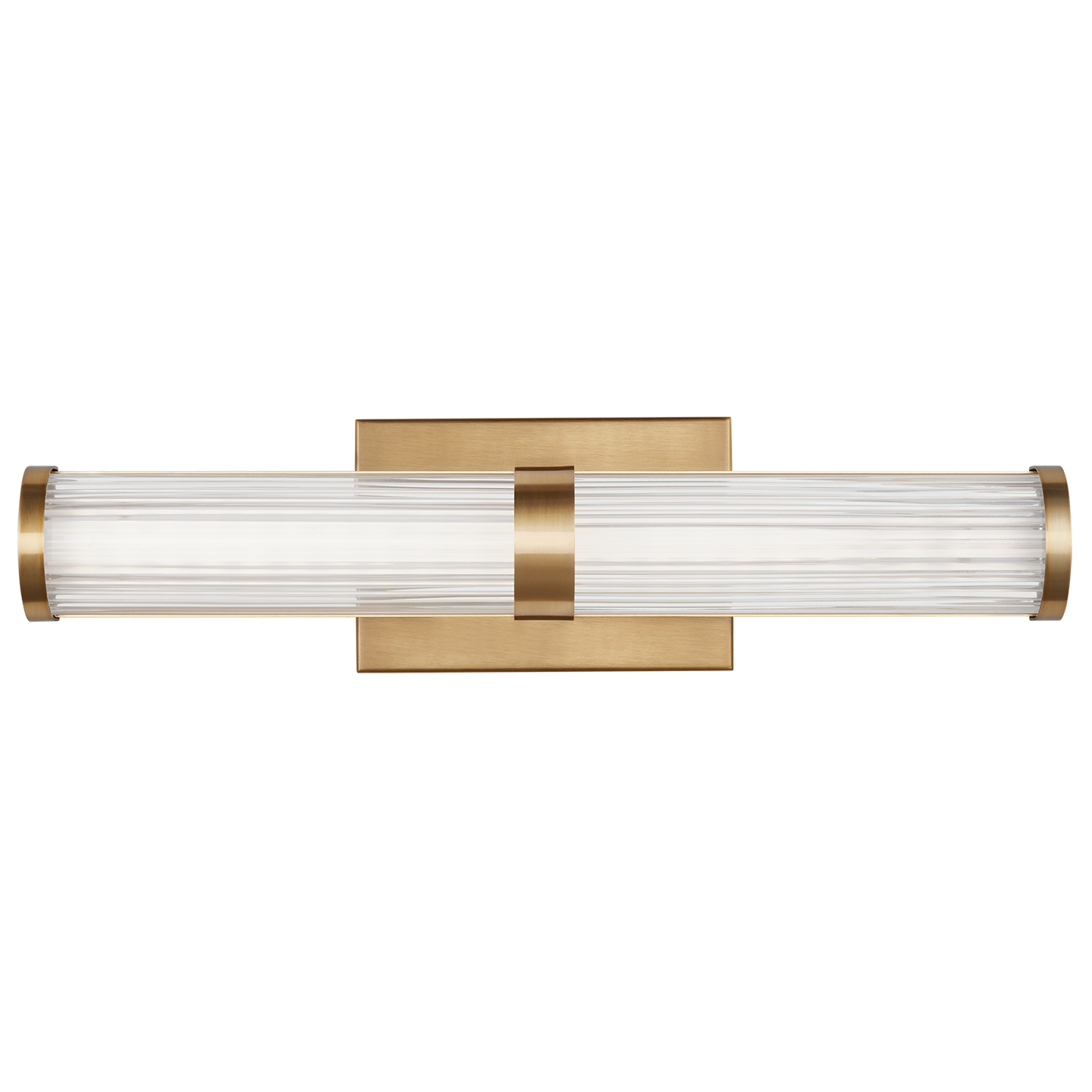 Syden Small LED Wall / Bath Satin Brass Bulbs Included