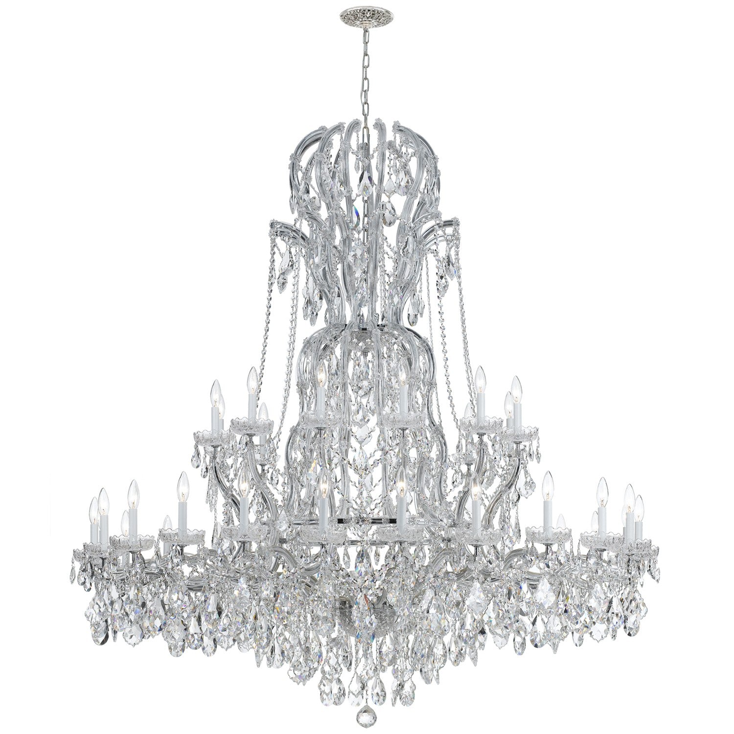 Maria Theresa 64'' Swarovski Strass Crystal Polished Chrome Chandelier
