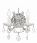 Maria Theresa 10.5'' Hand Cut Crystal Polished Chrome Sconce