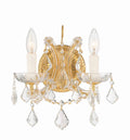 Maria Theresa 10.5'' Swarovski Spectra Crystal Gold Sconce