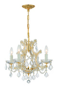 Maria Theresa 16.5'' Italian Crystal Gold Chandelier