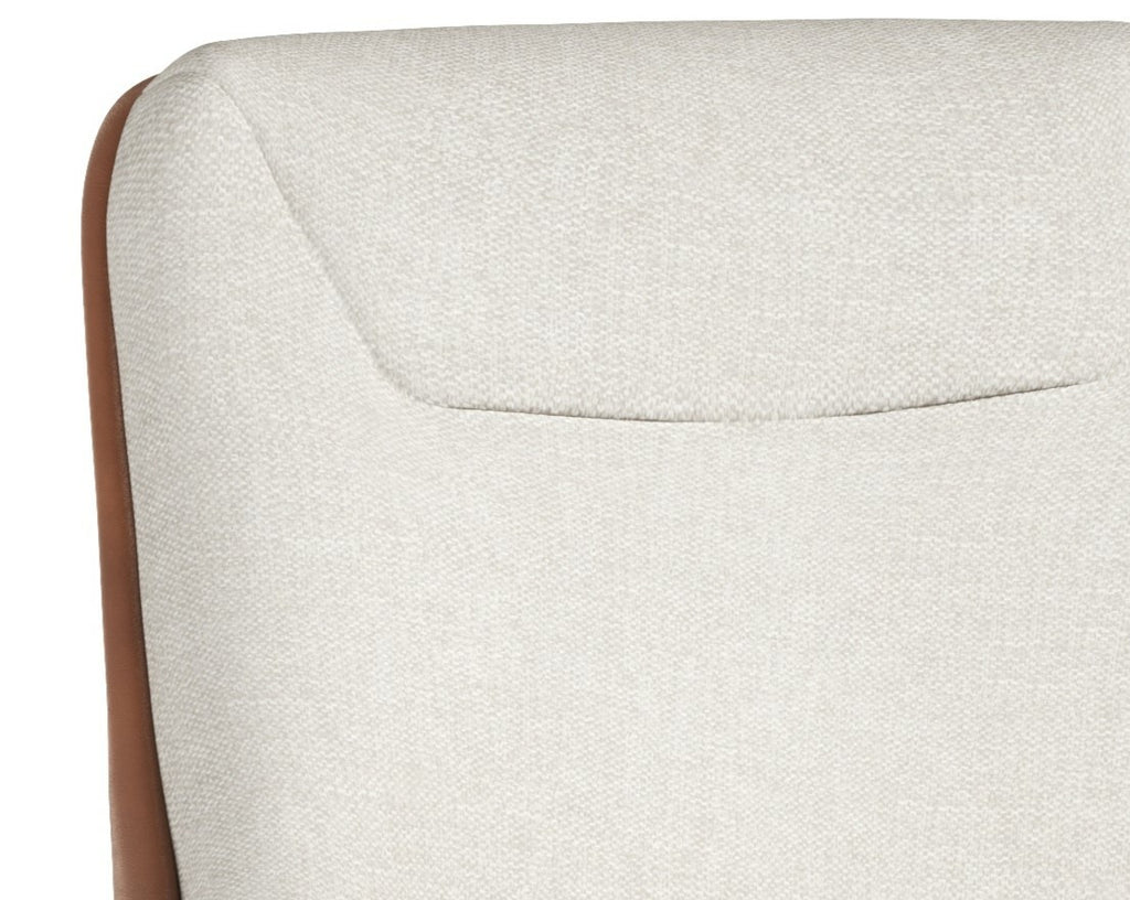 Lucier Lounge Chair - Belfast Oatmeal / Bravo Cognac