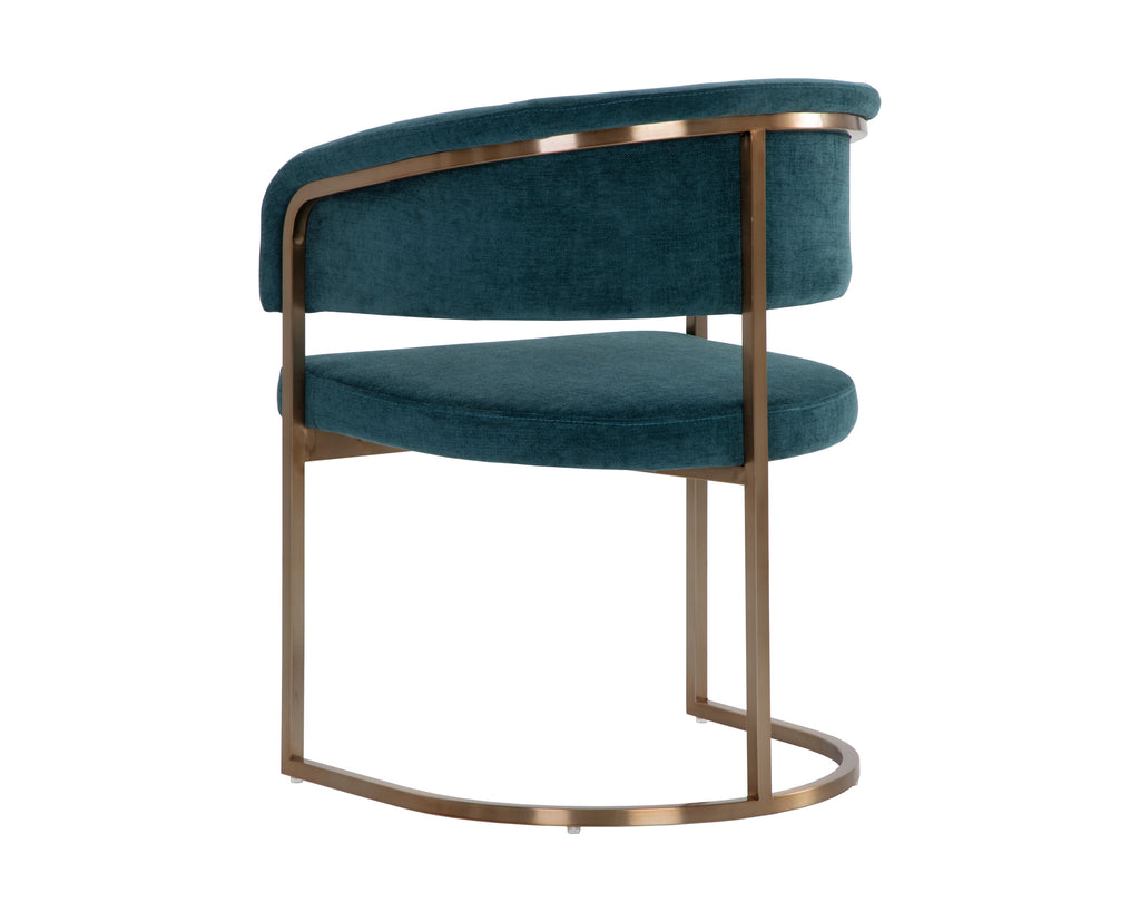 Marris Dining Armchair - Gold - Danny Teal