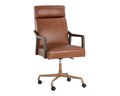 Collin Office Chair - Brown - Shalimar Tobacco Leather