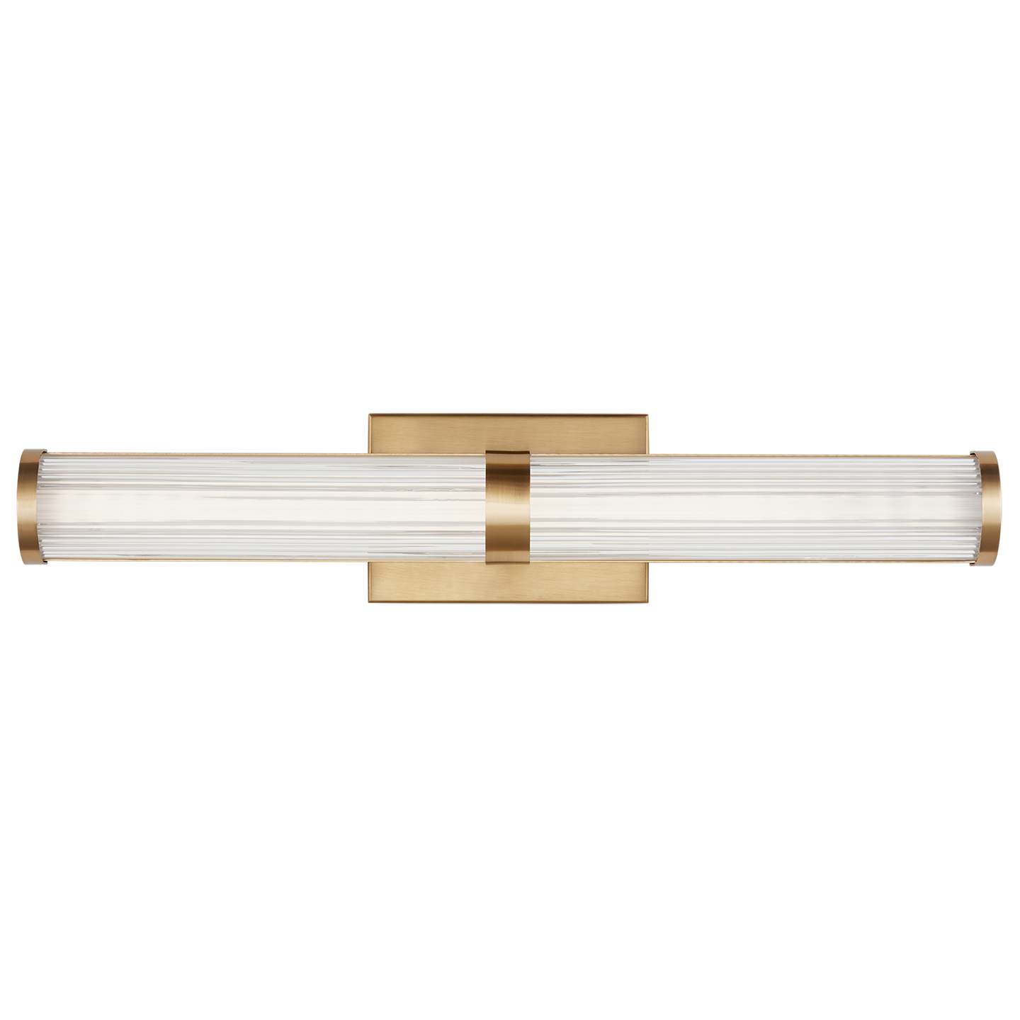 Syden Medium LED Wall / Bath Satin Brass Bulbs Inc