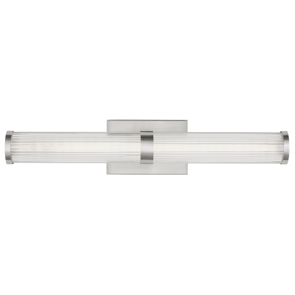 Syden Medium LED Wall / Bath Brushed Nickel Bulbs Inc