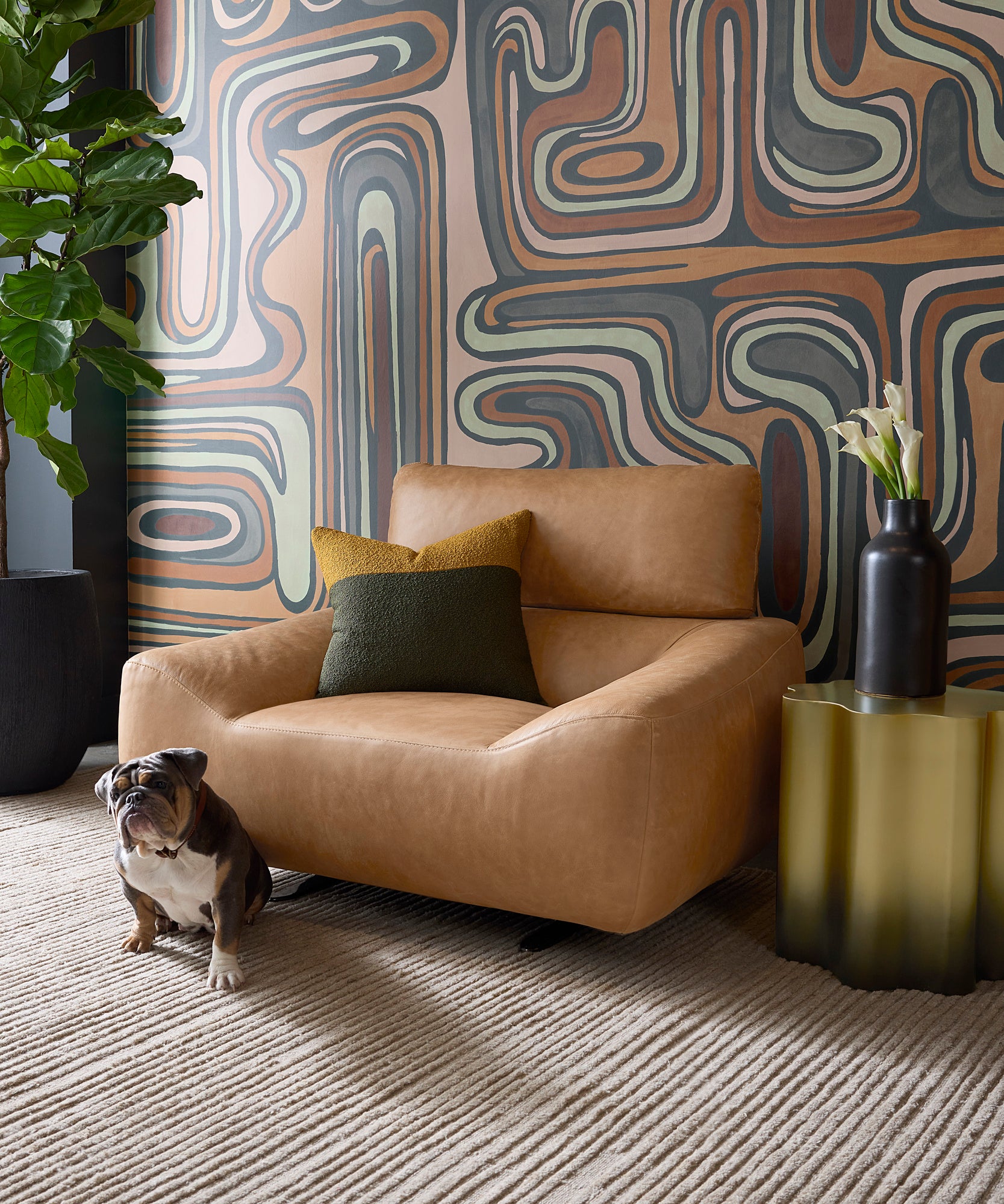 Deva Hand-Tufted Rug - Taupe - 8' X 10'