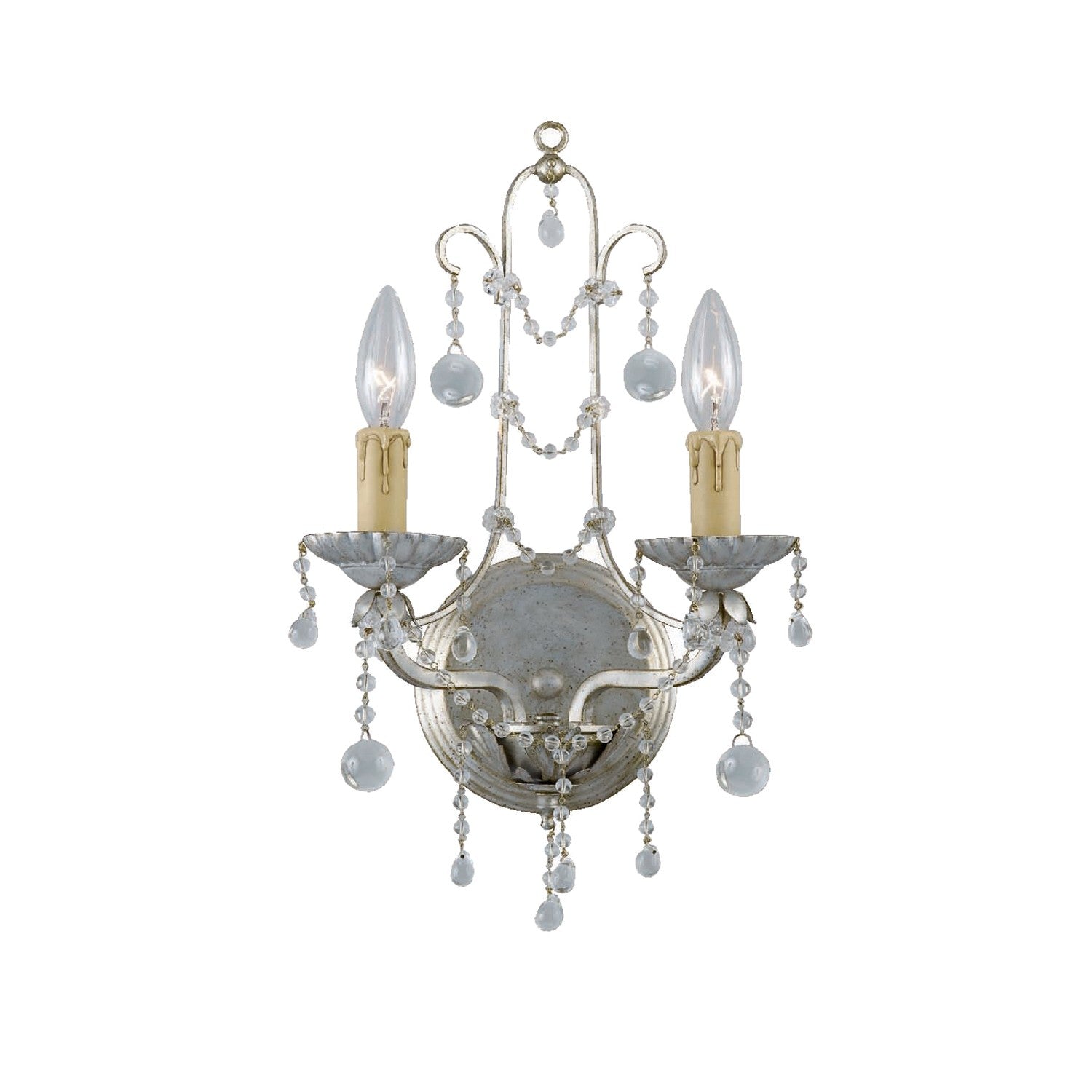 Paris Market 10'' Silver Leaf Sconce