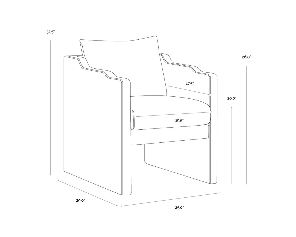 Scala Dining Armchair - Kona Camel