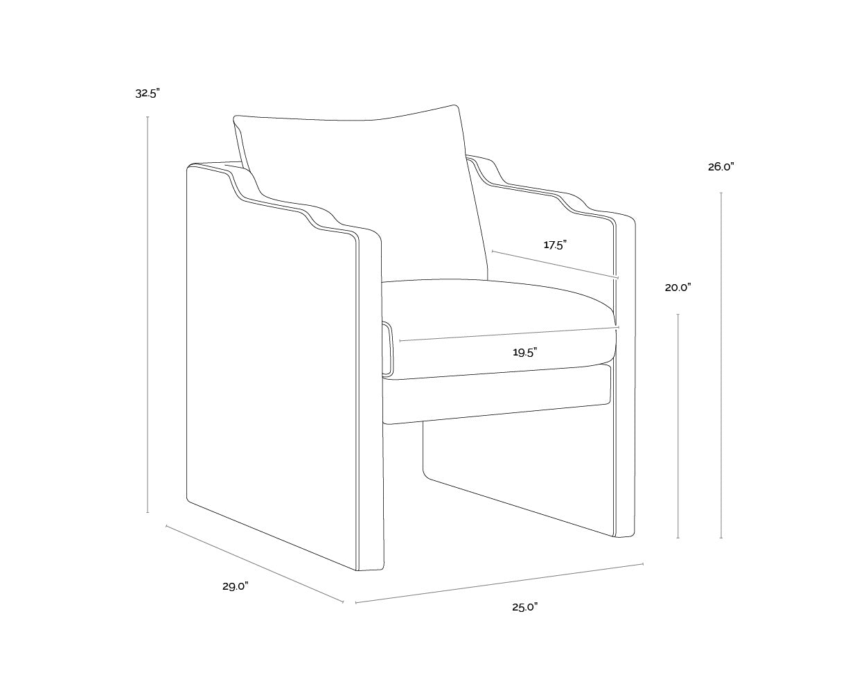 Scala Dining Armchair - Kona Camel
