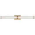 Syden Large LED Wall / Bath Satin Brass Bulbs Inc