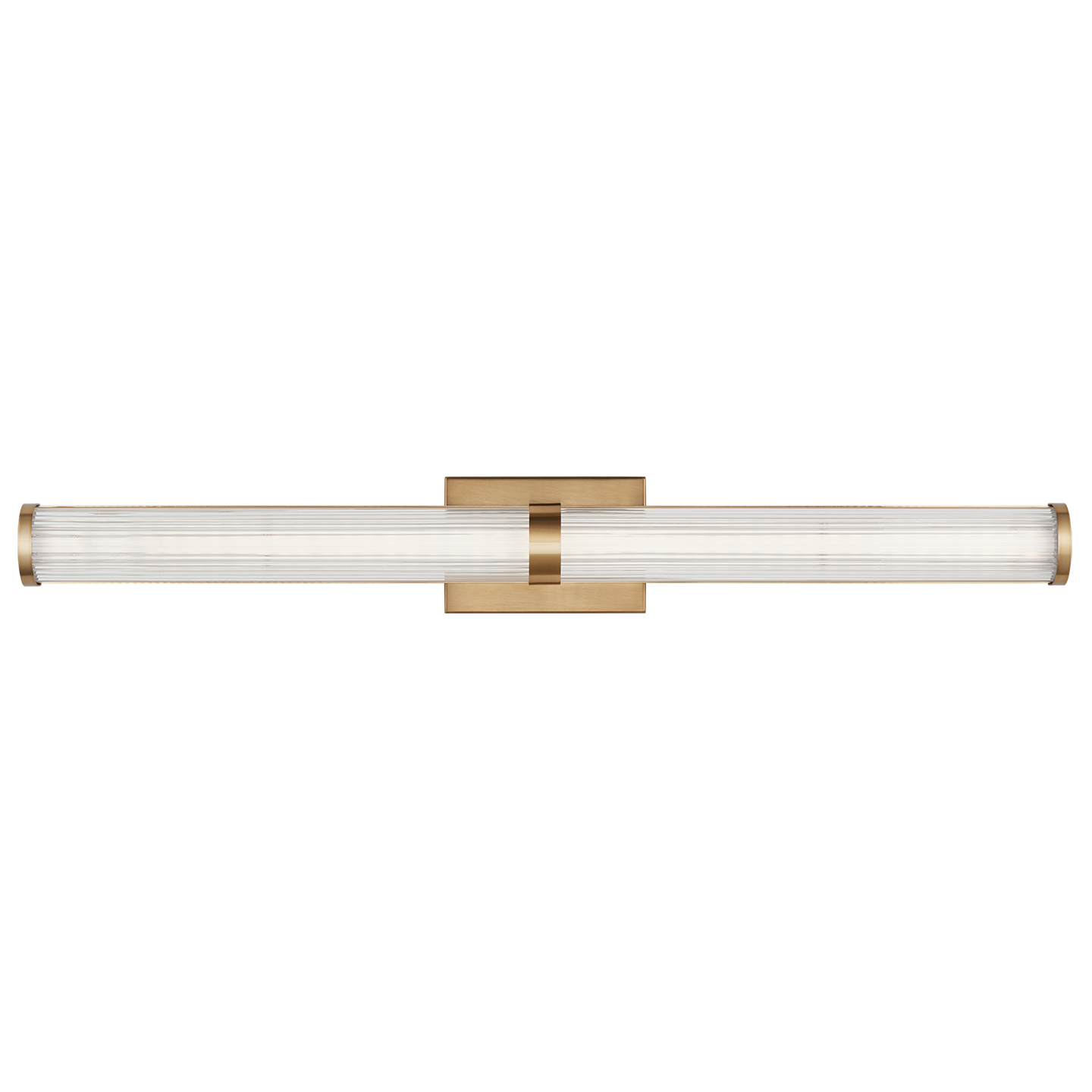 Syden Large LED Wall / Bath Satin Brass Bulbs Inc