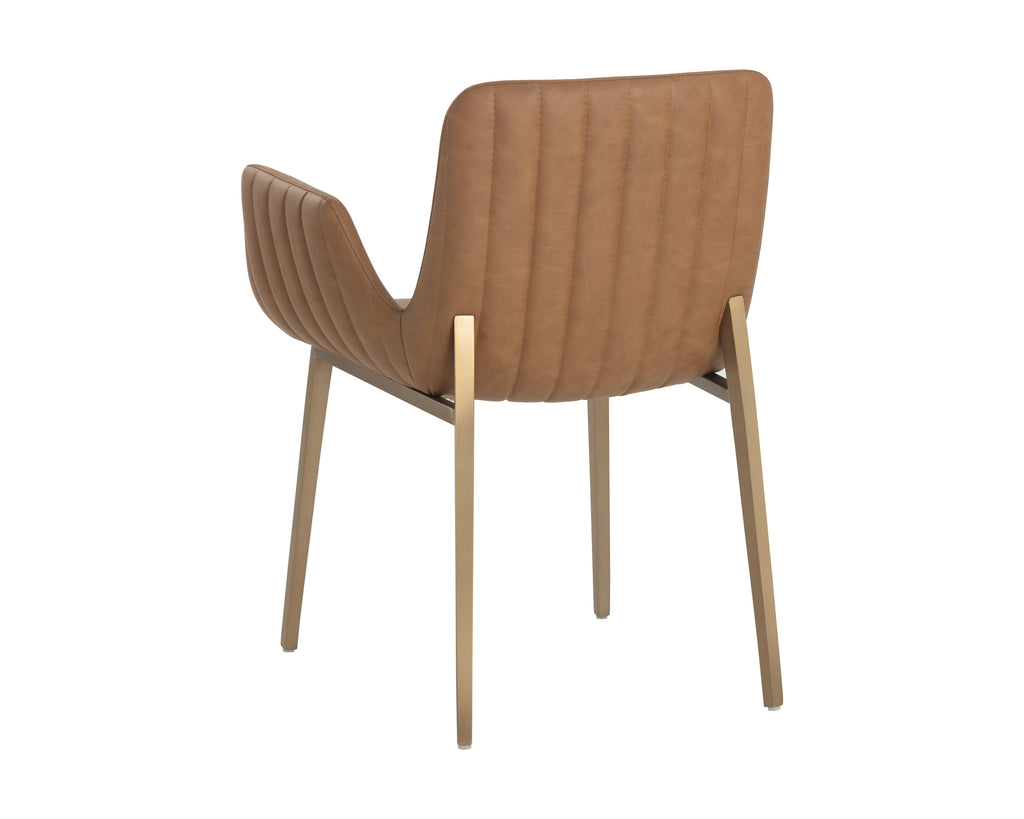 Lucano Dining Armchair - Milliken Cognac