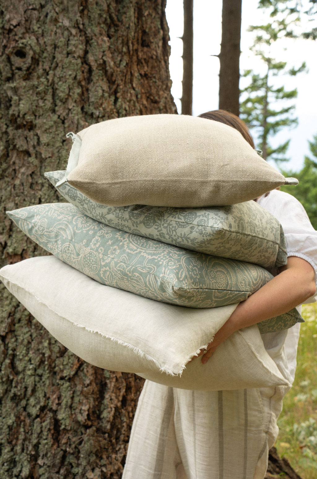 24x24 Eden Pillow, Slate Blue