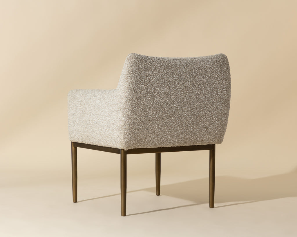 Olea Dining Armchair - Santa Cruz Oatmeal