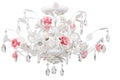 Lola 20'' Wet White Semi Flush Mount