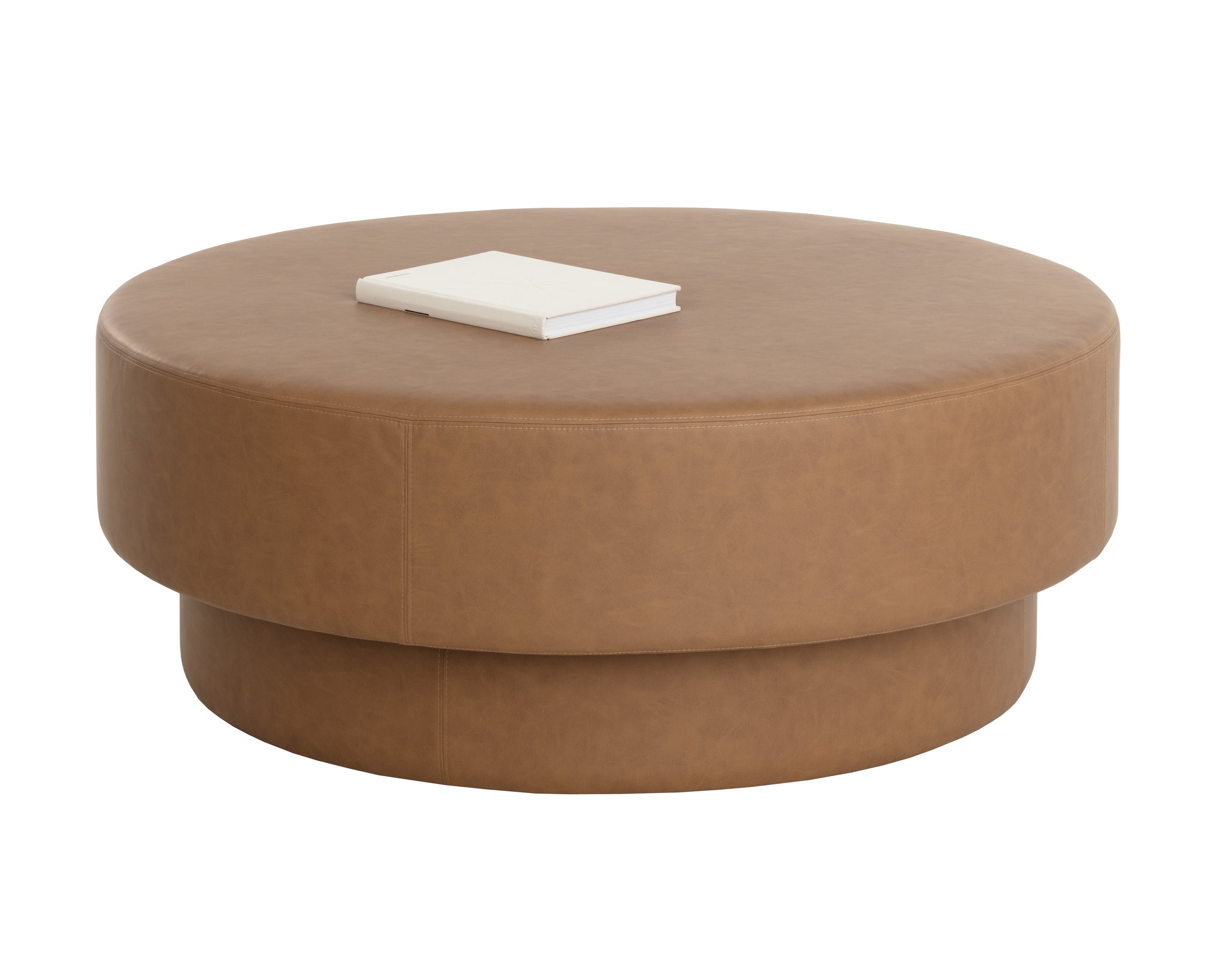 Arlo Ottoman - Milliken Cognac
