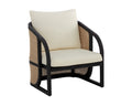 Palermo Lounge Chair - Charcoal - Stinson Cream