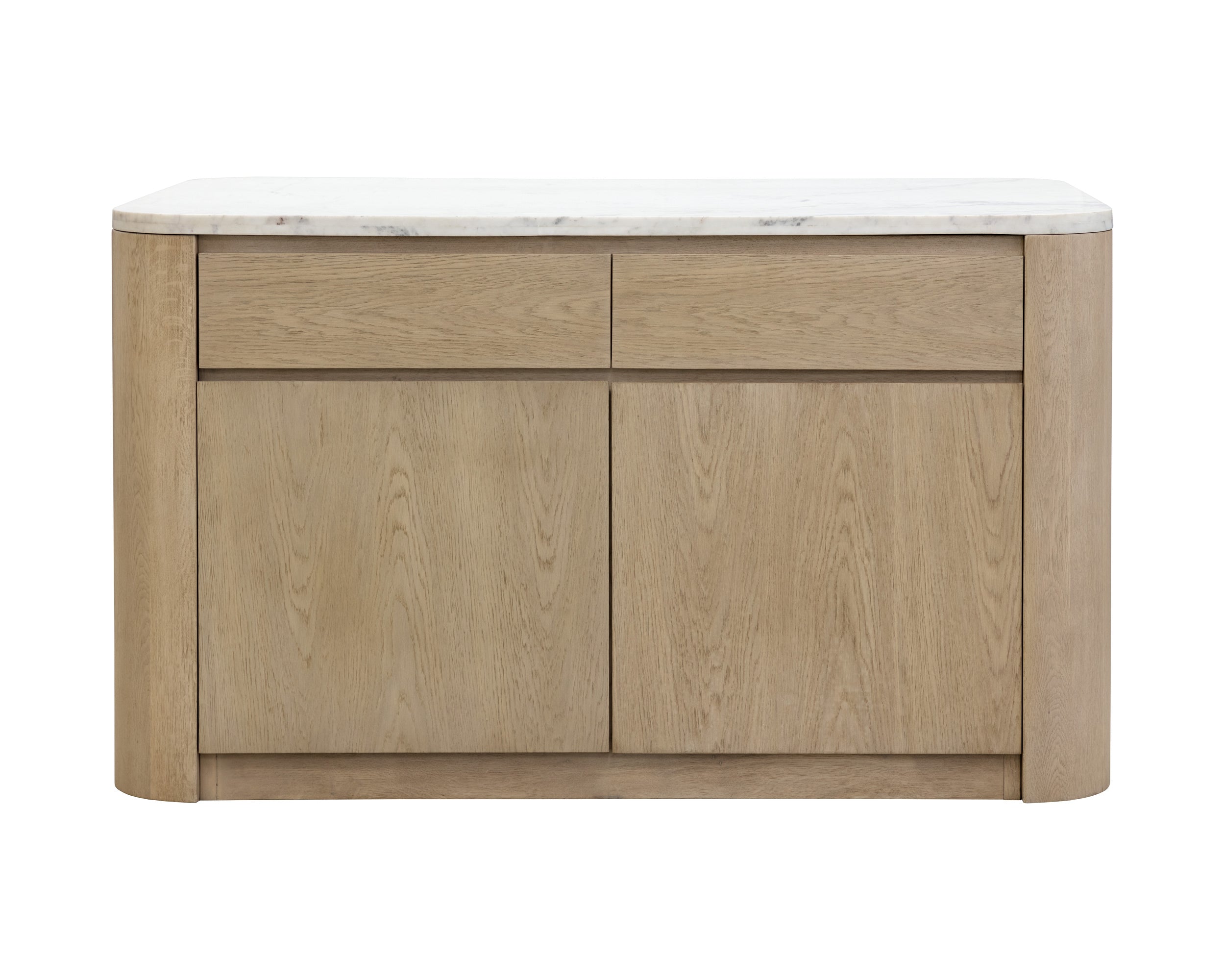 Romilly Kitchen Island - White Marble - 62"