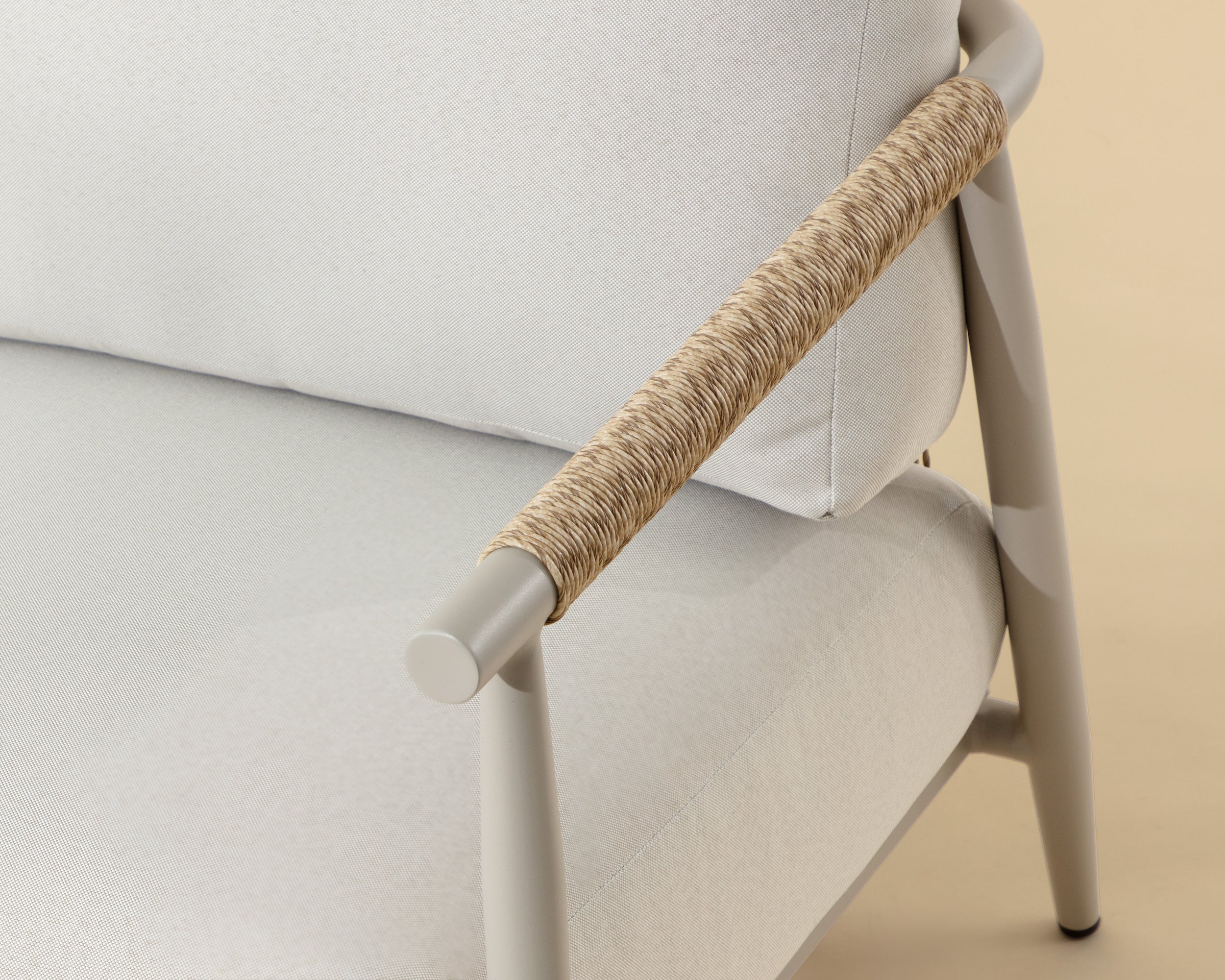 Muros Lounge Chair - Greige - Palazzo Cream