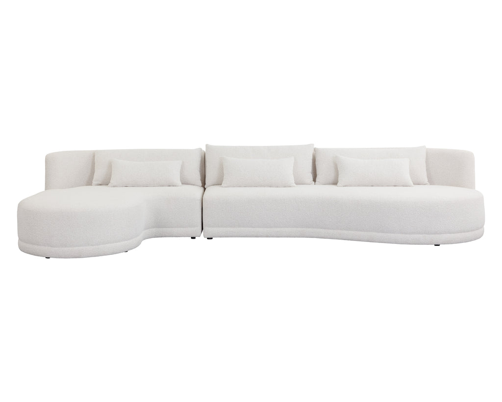 Laken Sofa Chaise - Laf - Copenhagen White