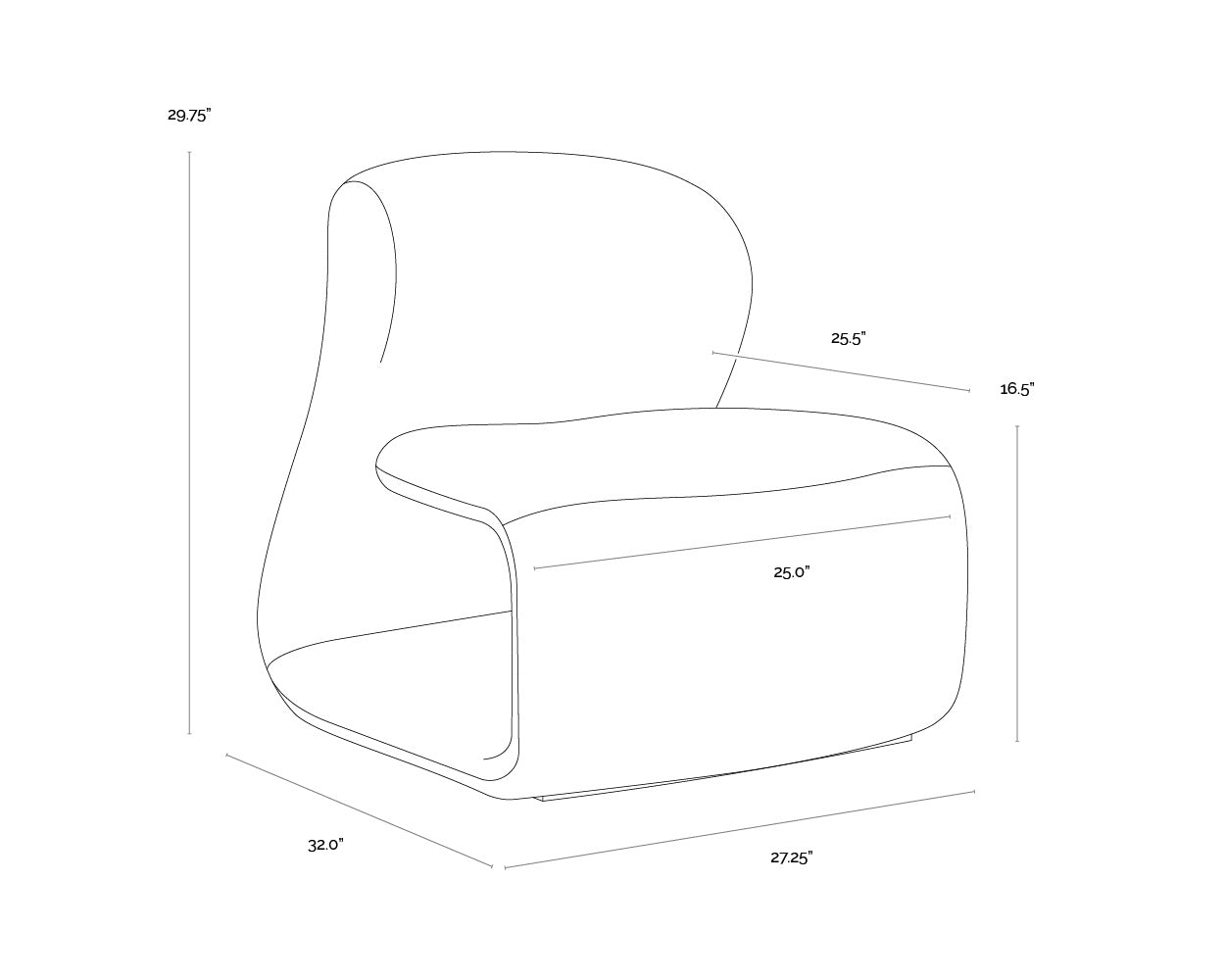 Sophiene Lounge Chair - Copenhagen Olive