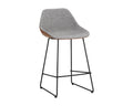 Mccoy Counter Stool - Cinnamon Brown / November Grey