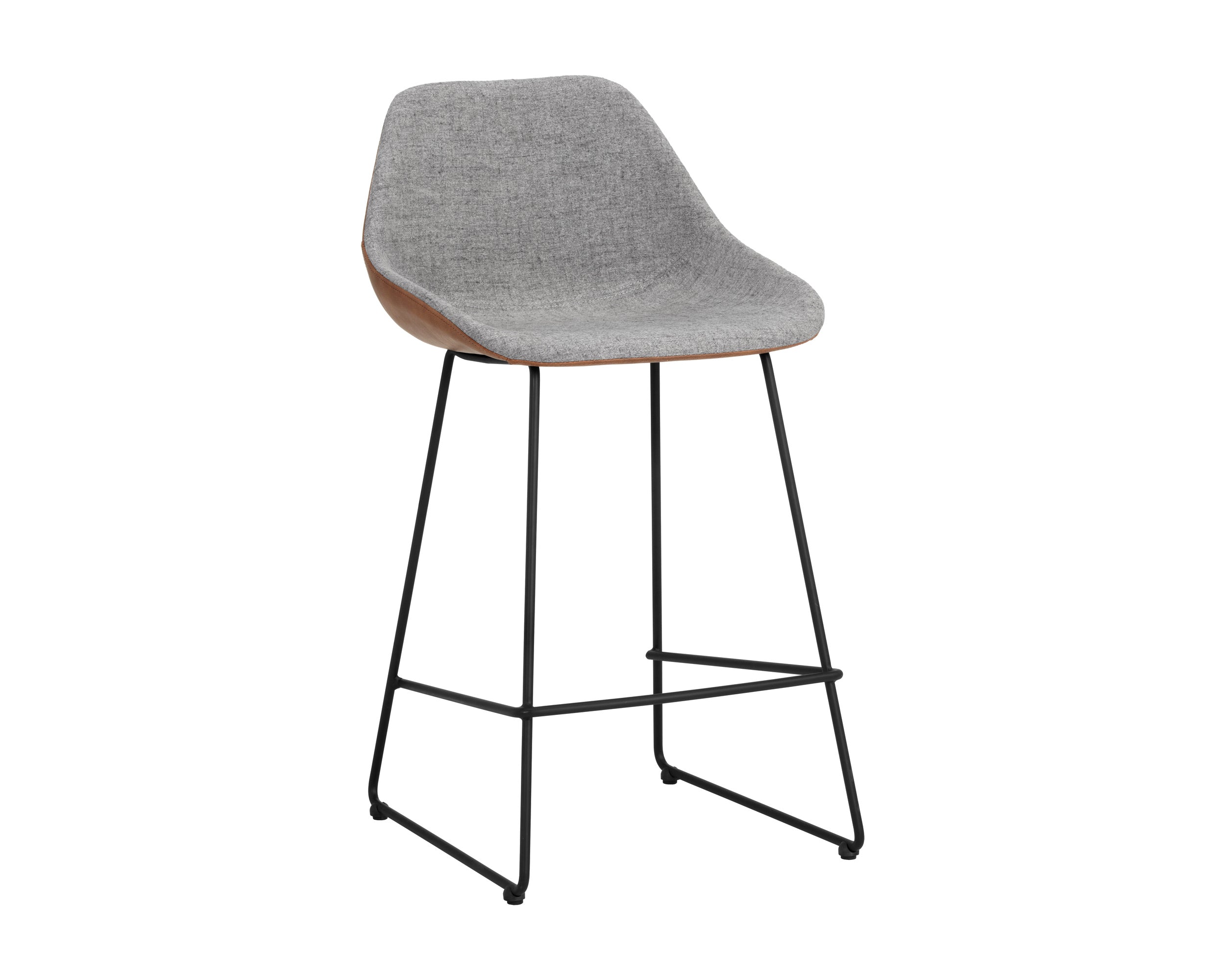 Mccoy Counter Stool - Cinnamon Brown / November Grey