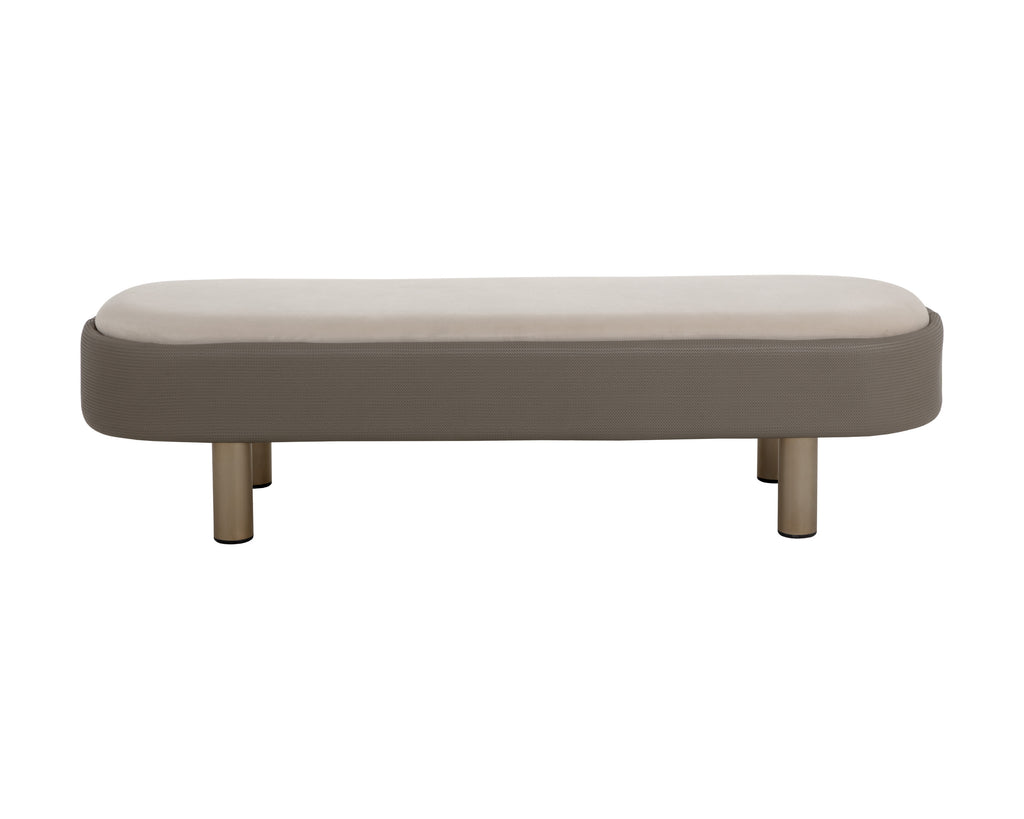Odella Bench - Meg Taupe / Porcini Taupe