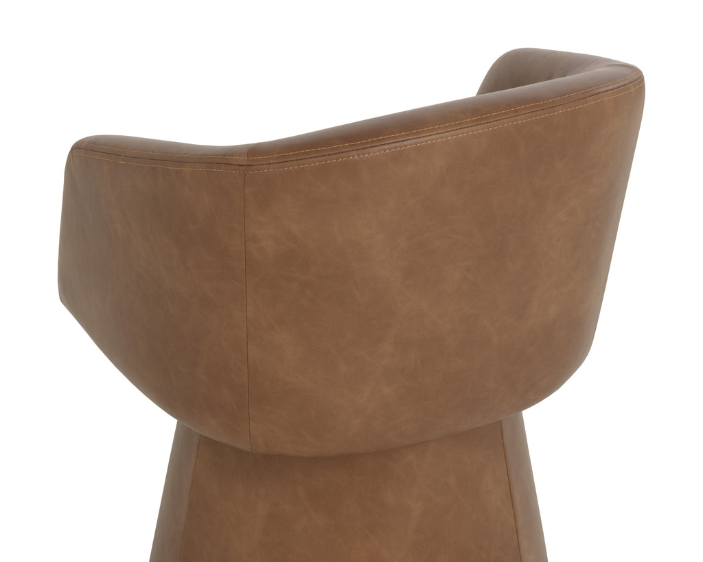 Etta Swivel Dining Armchair - Copley Cognac
