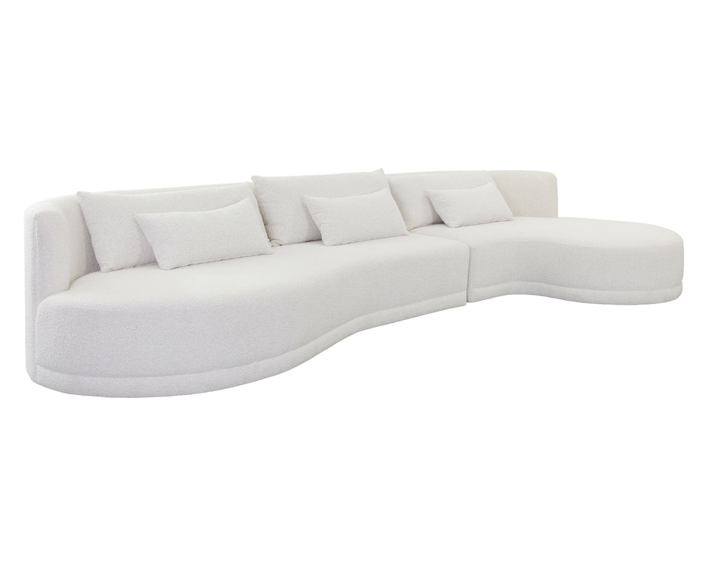 Laken Sofa Chaise - Raf - Copenhagen White