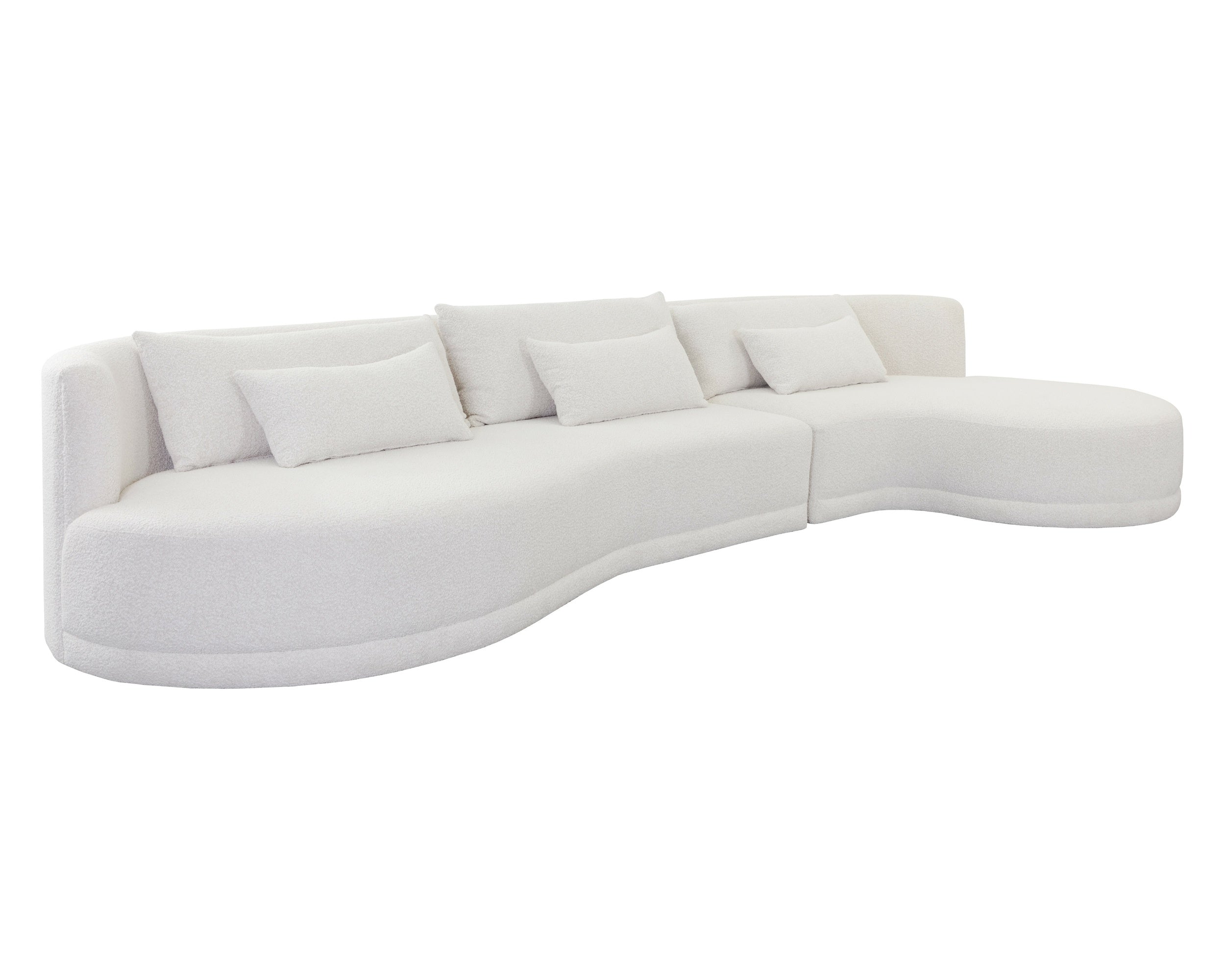Laken Sofa Chaise - Raf - Copenhagen White