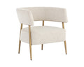 Maestro Lounge Chair - Dove Cream